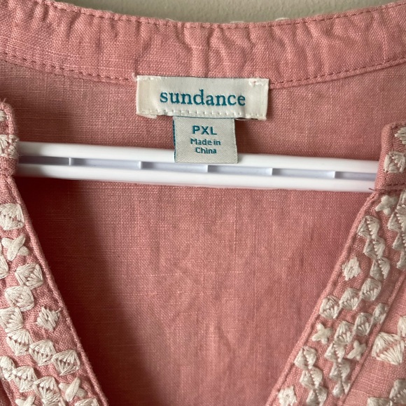 Sundance Amina Beauty Dress Floral Aztec Embroidered Linen Dress - Picture 4 of 16